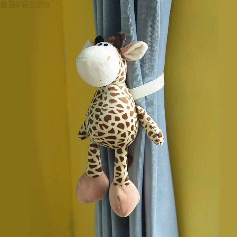 Cartoon curtain straps children's gifts creative simple doll punch-free doll straps childlike ornament accessories