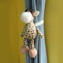 Cartoon curtain straps childrens gifts creative simple dolls punch-free doll ties childlike decorative accessories