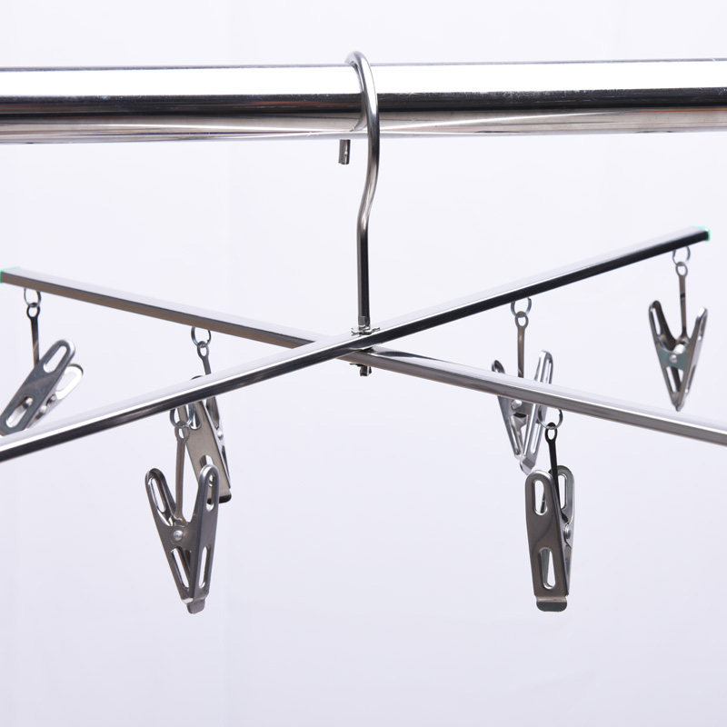不锈钢裤夹折叠十字裤架：晾晒神器，告别皱巴巴的烦恼！