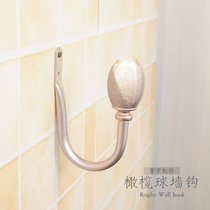 Curtain Hook European Wall Hook U-shaped Wall Hook Metal Resin Curtain Wall Hook Base Strap Fixing Hook Accessories