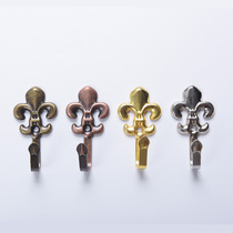 Curtain adhesive hook retro small cotton wall hook curtain accessories hanging clothes hook clothes hook window decoration alloy small wall hook