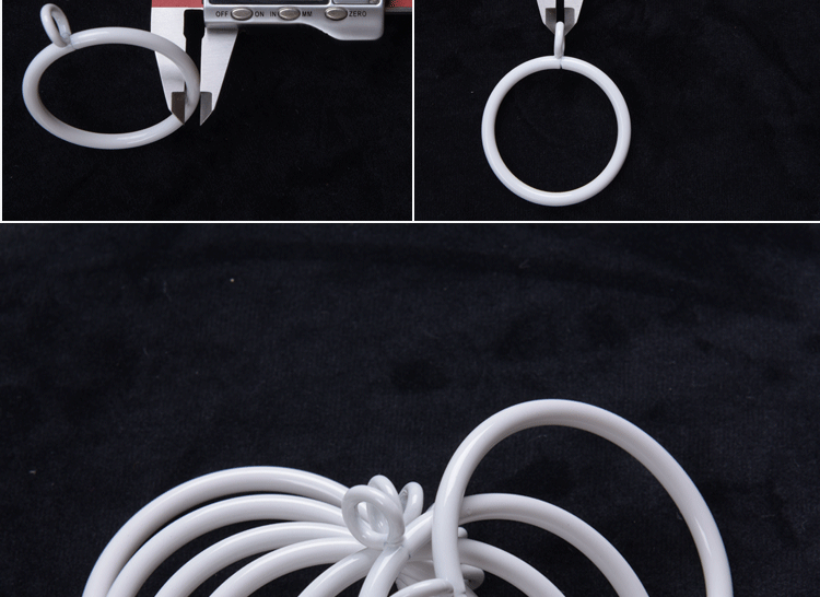 nhẫn móc treo rèm loop vòng tròn nhỏ Rome thanh miễn phí phần đấm sữa trắng màn vòng vòng Rome - Phụ kiện rèm cửa khung rèm kéo