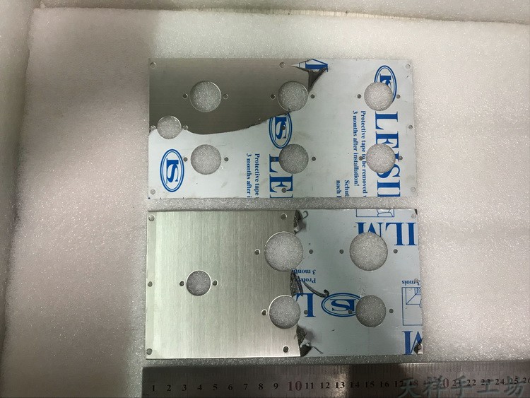 Large plate of white steel wire drawing panel