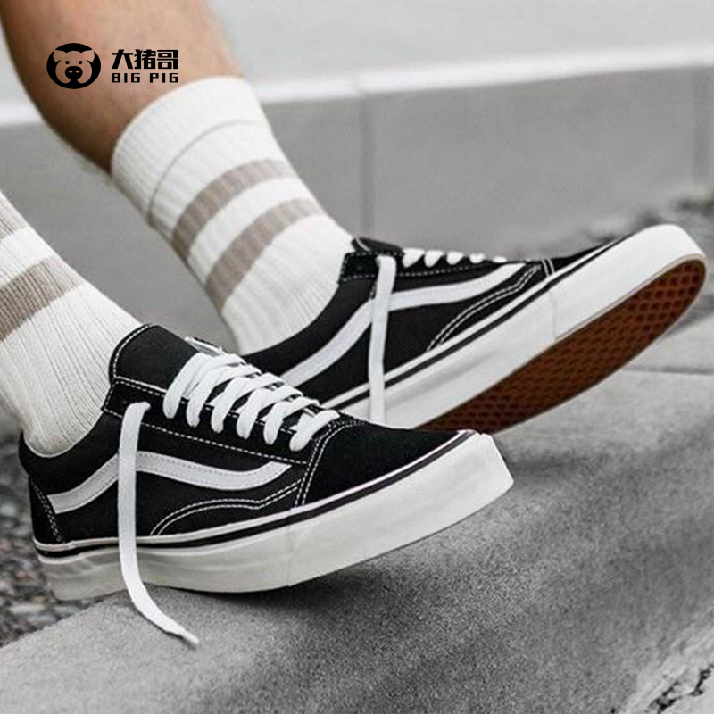 Vans Old Skool Black and White Classic Casual Couple Shoes for Men and Women Canvas Sneakers Vn000D3Hy28