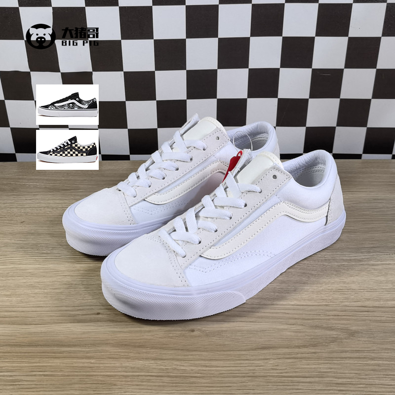 Vans Style 36 White Unisex Low-Top Casual Canvas Shoes Skateboard Shoes Vn0A54F69Lx Vans Style 36 White Unisex Low-Top Casual Canvas Shoes Skateboard Shoes Vn0A54F69Lx