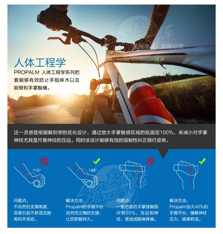 Poignées de vélo PROPALM - Ref 2355113 Image 3