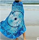 Mandala Ấn Độ phong cách vòng khăn bãi biển khăn choàng trang trí tấm thảm treo tường Tapestry