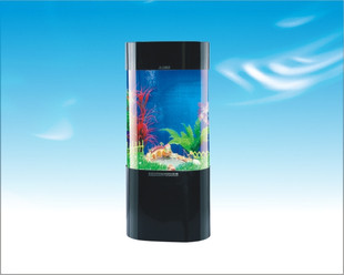 Sensen Acrylic Acrylic Elliptical Column Fish Tank Aquarium JT-800 With Oxygenation Pump Lighting Pump