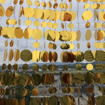 Sequin string wedding mall beautiful Chen Zhu curtain sequin curtain decoration silver sequin curtain water curtain ceiling Road introduction