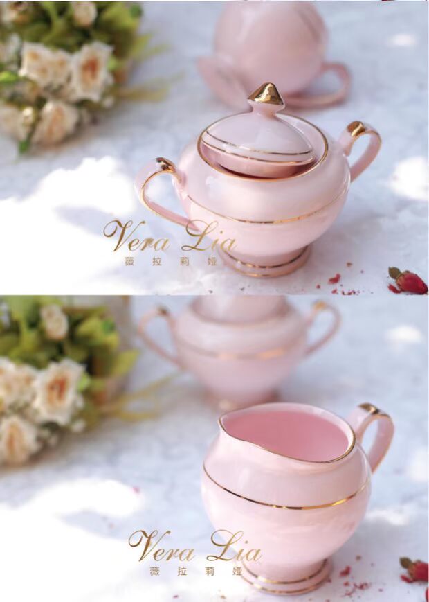 Bộ ấm trà đơn giản tiếng Anh ấm trà đặt nhà cao cấp Châu Âu cốc cà phê món ăn món quà cưới bình pha cà phê