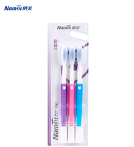 Nami nanosoft gum wool toothbrush 1029 models 1 card 3 Mount Reengraving L Head Clean Teeth clean fresh