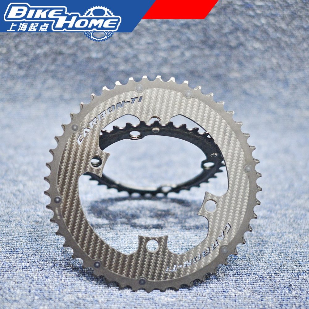 Italian CARBONN-TI Round tooth sheet 35 48 pair of ultralight aluminum carbon fiber road bike disc 4 paws