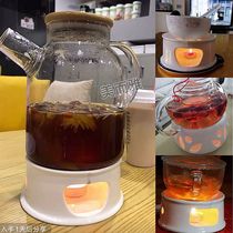 Ceramic candle heating furnace stewing cup bottom furnace teapot furnace seat afternoon tea warm tea warm tea furnace base multi-purpose insulation furnace