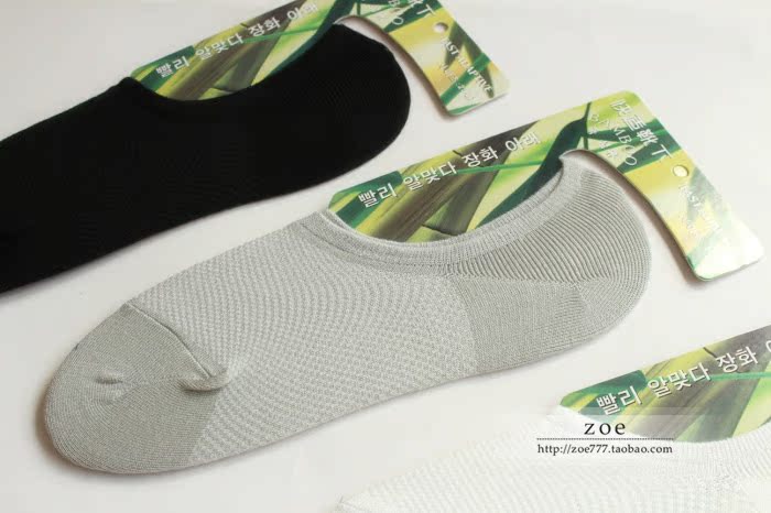 Vớ nam bằng sợi tre chất lượng cao! Khử mùi, cotton kháng khuẩn, vớ thuyền nông, không rơi với vớ nam mỏng, mùa hè quần tất lót lông