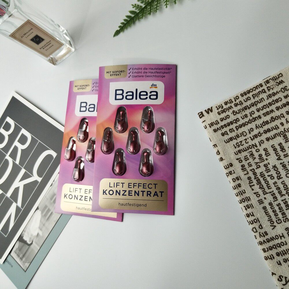 German balea Barleja Vitamin Anti-aging and Moisturizing Tila Caressing Fine Line of Essence Capsule