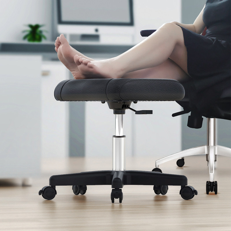 Footrest stool short stool lifting cushion footstool pedal sofa stool office home chair footrest stool leather square stool-Taobao