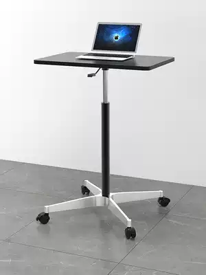 Mobile small table Wheel lifting Lazy bed side desk Home adjustable sitting and standing office desk Learning computer desk
