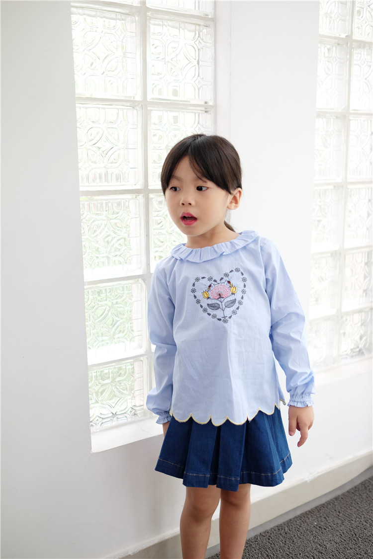 Chemise fille à manche longue - Ref 2087995 Image 7