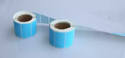 Glass label paper glass Special sticker waterproof and oil-proof Blue self-adhesive blue synthetic paper color