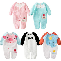 Baby clothes cotton long sleeve jumpsuit air cotton thickened warm clothes aged men and women baby spring and autumn outfits