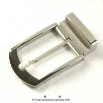 Stainless steel pure steel strap buckle head waist belt buckle tail clip buckle pin button 3 8CM trouser belt accessories 3 5cm male and female