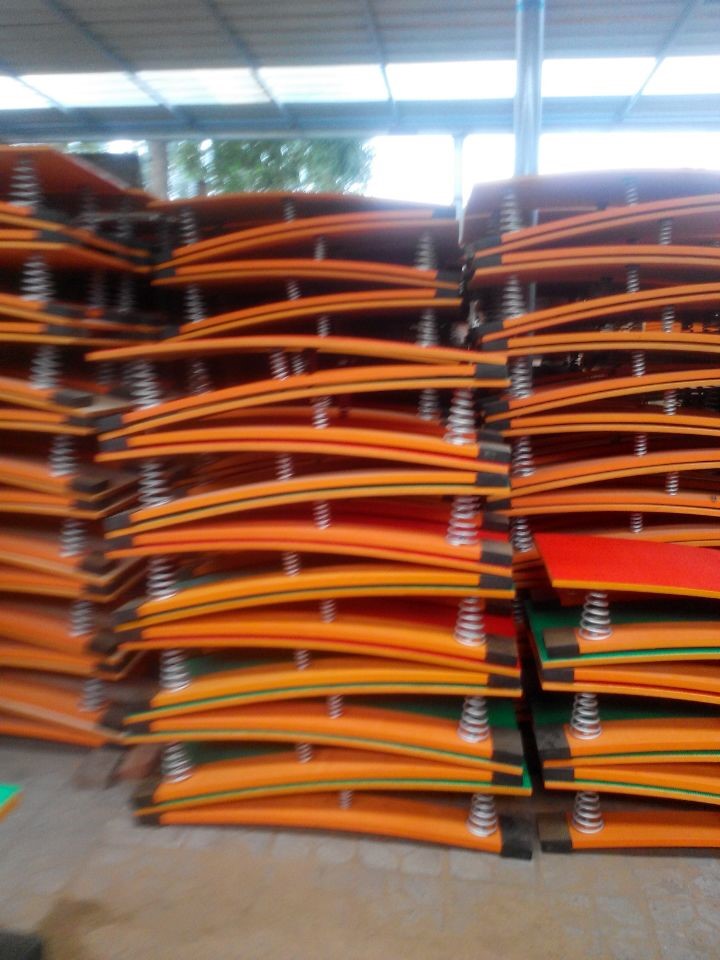 S-type booster springboard Jumping Board Elastic Plate Spring Pedal Track-and-field Sports Equipment Airturn Non-slip Booster