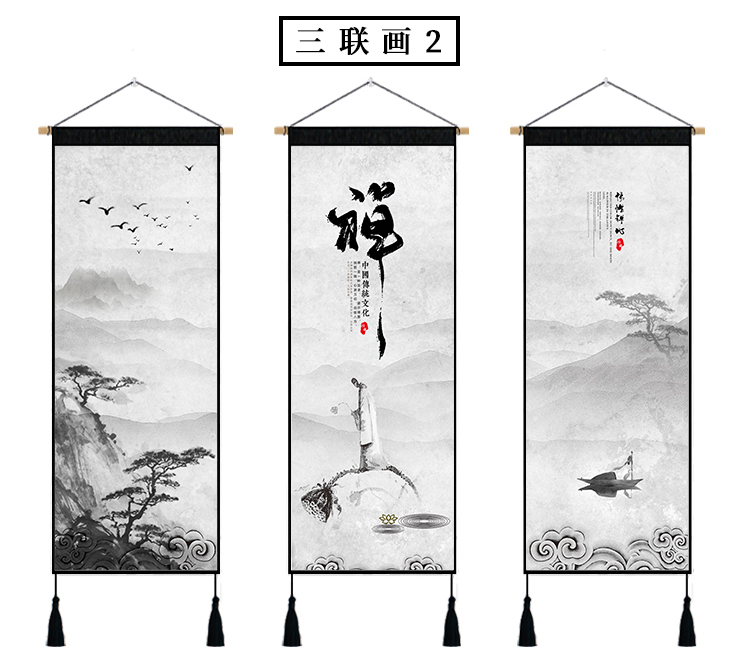 Tranh Trung Quốc Zen tấm thảm vải hiện đại ba phòng ngủ tường sơn nhà băng rôn vải trang trí treo hộp công tơ - Tapestry Thảm treo tường có lớn