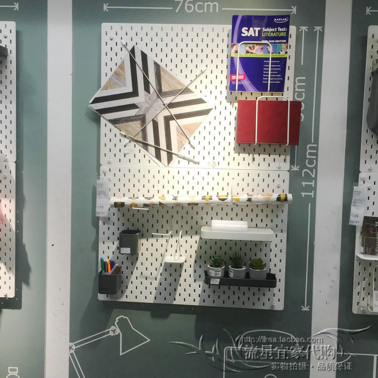 Ikea Skotis Pegboard Combination Wall Storage Rack Organizer Storage Accessories