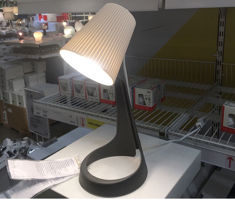 Ikea Svalret Table Lamp Work Lamp Nordic Bedroom Dormitory Desk Study Writing Eye Protection Lamp Bedside Reading