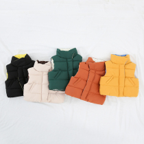 Girls vest winter wear childrens horse vest thickened warm children winter coat baby high collar waistcoat