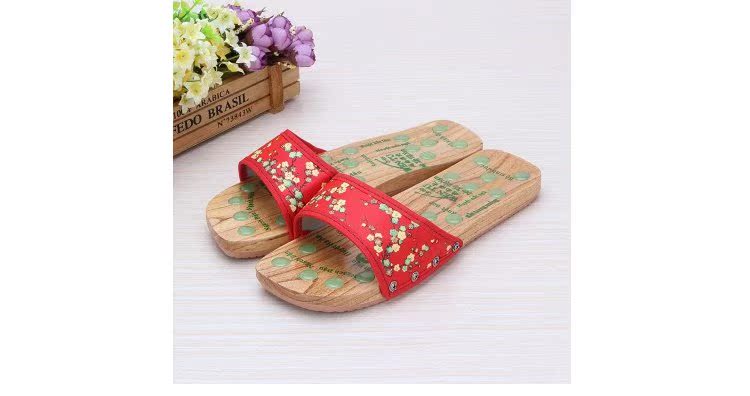 Jade massage bè bè giày dép gỗ dép móng chân giày gỗ COS nhiều màu tùy chọn giày gỗ dép cói