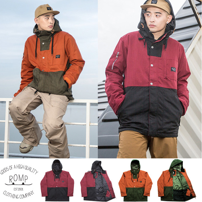 ROMP Korean ski suit outdoor mountaineering anti-cold clothes warm charge clothes breathable single-board snow clothes