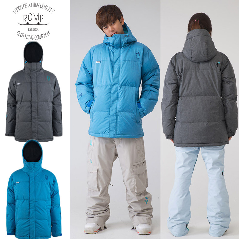 Korea ROMP Ski Suit Men And Women's Single Veneers Winter Thickened Cotton Clothing Anti-Chilling Snowsuit Waterproof Snowsuit