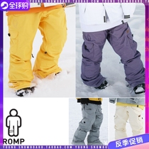  Korean ROMP snowboard pants waterproof special price warm mens and womens Korean version