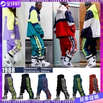  1920NAPPING88 KOREAN SKI PANTS MENS AND WOMENS SINGLE AND DOUBLE BOARD WATERPROOF AND WINDPROOF CLOSED LEG PANTS SNOW PANTS