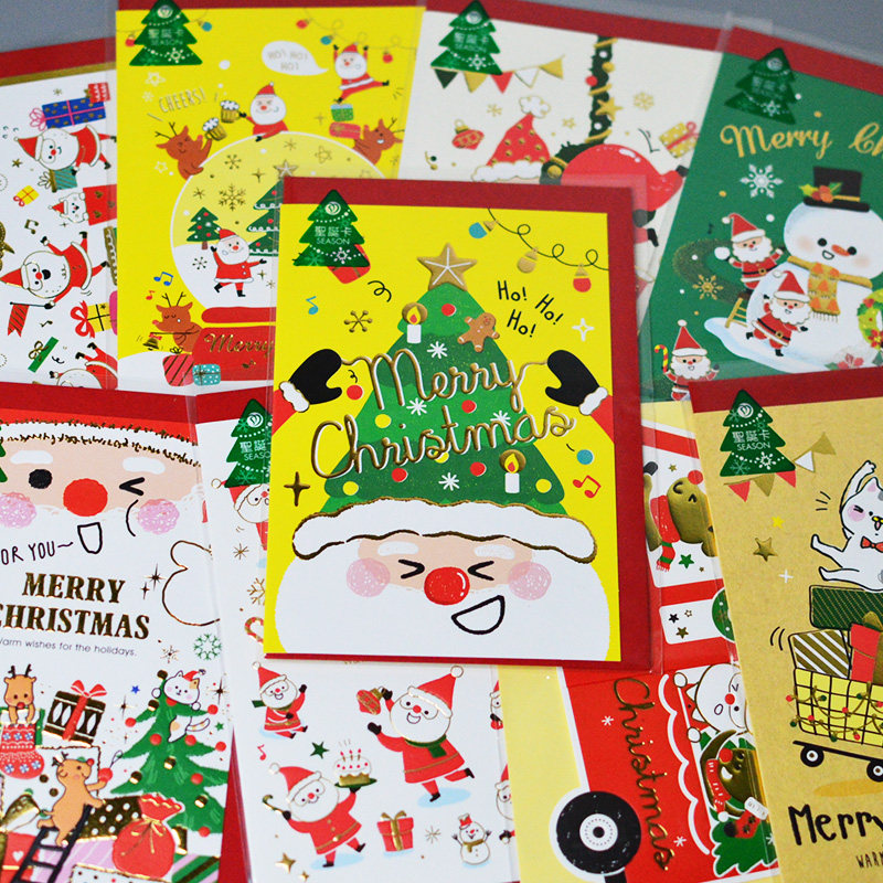 The Storm Sunflower Season West Style Christmas Greetings Cards Christmas Eve Blessings Cards Creative Christmas Gifts