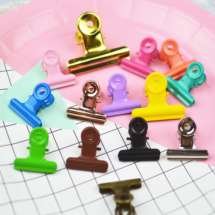 Lady Card Creative Brief Teenage Girl Cute Round Clip Poop Photo Clip Handbill Containing Finishing Retro Color Clip