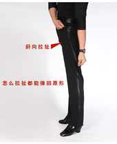 Stretch mens Latin dance pants Mens Dance Pants Adult National Standard dance modern dance dance ballroom dance pants standard dance high play