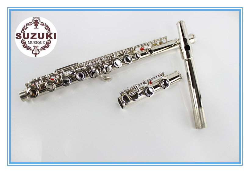 Suzuki SUZUKI16 lỗ cộng với E được xây dựng tách lỗ sáo bạc mạ niken - Nhạc cụ phương Tây kèn sona