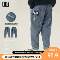 More than one boy pants 2022 spring new CUHK Scout 100 lap combined tissue mark jeans fashion tide