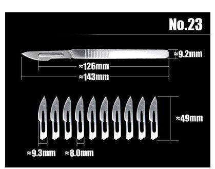 Super hard 11 No 23 maintenance engraving knife Engraving knife 10 blades for PCB circuit boards, etc