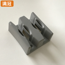 Shower room Five gold accessories Glass fixed limiters Double track Bathroom mobile door Swing stopper Anti-crash glue Lower slider