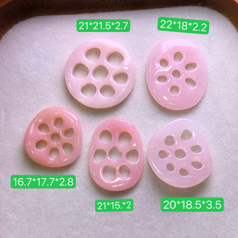 (Small Gifts) Peruvian Raw Gemstone Powder, Opal, Selected Lotus Slices, Cloud-Shaped Small Comb, Bear Paw