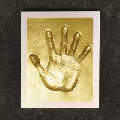 Solid Wood photo frame handprint mud gold hand model silver gray handprint gift prize business adult hand model set
