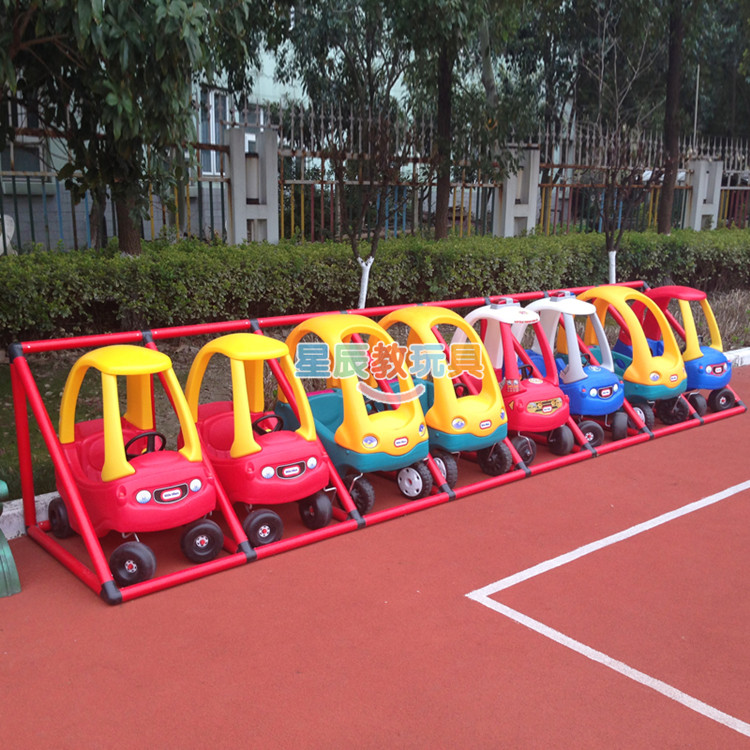Kindergarten Outdoor storage Shelves Outdoor children Toys portfolio cabinets Custom 100 Changed Piping Car Racks