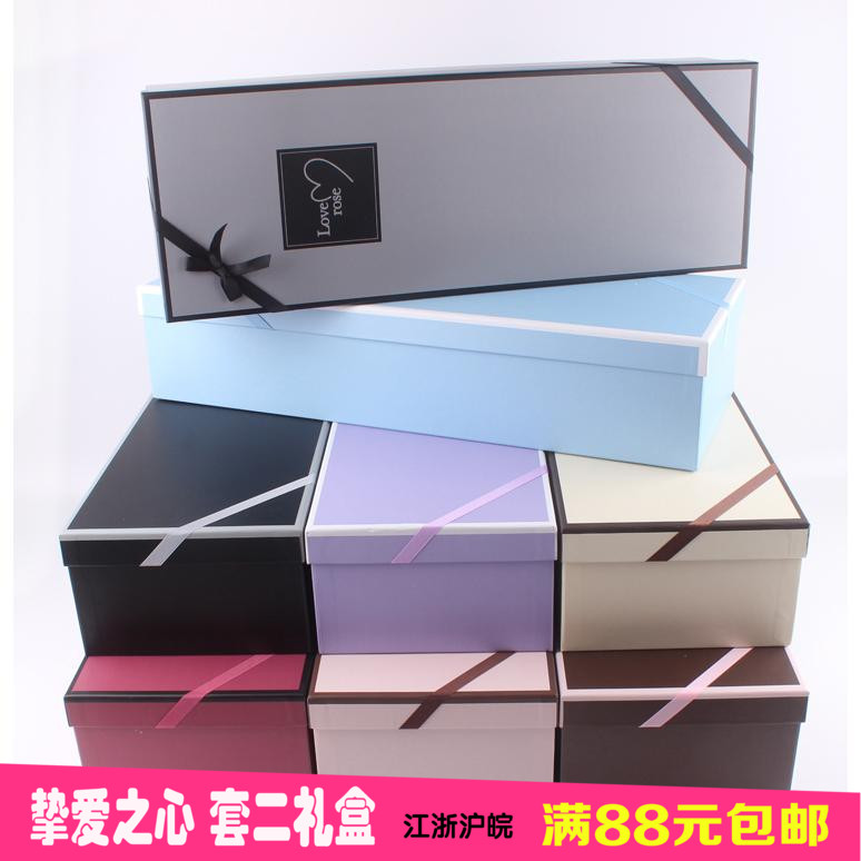 Beloved Hearts Bag Floral Gift Box Rectangular Flowers Packaging Box Bouquet Rose Packaging Box Holiday Flowers Packaging Material