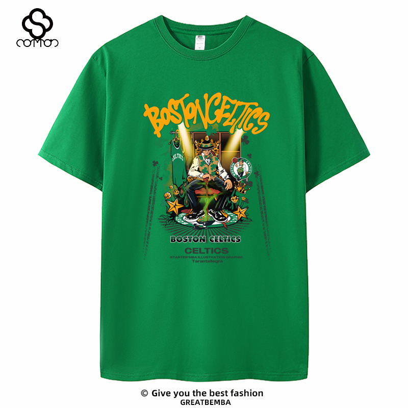 Summer Celtics Championship Commemorative Shirt Boston Basketball Short-Sleeved T-Shirt Large Size Casual Jaylen Brown Tatum Summer Celtics Championship Commemorative Shirt Boston Basketball Short-Sleeved T-Shirt Large Size Casual Jaylen Brown Tatum
