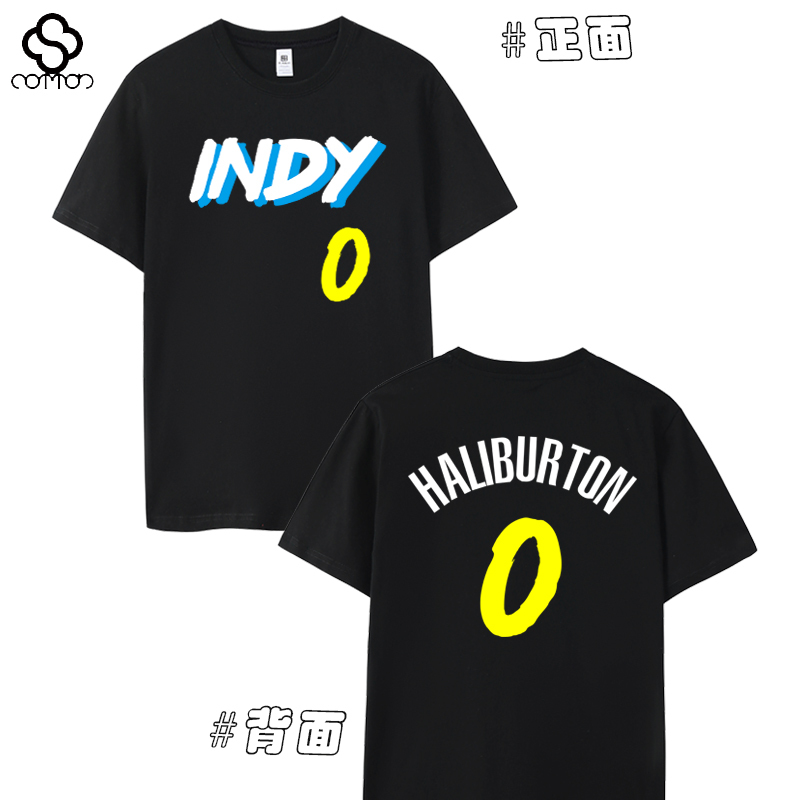 Walker Magician Harry Burton Short-Sleeved T-Shirt Jersey No. 0 Avatar Short-Sleeved Basketball Sports Large Size Summer Men's