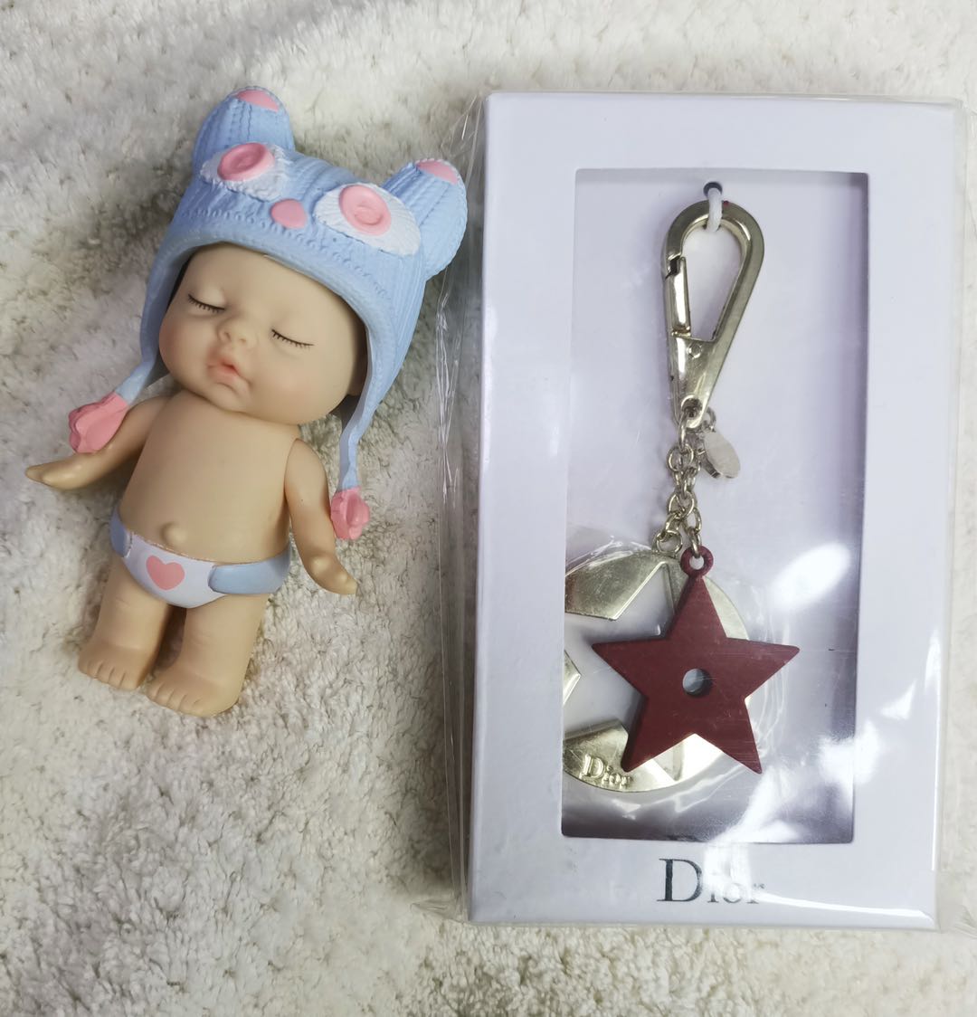 Five-pointed StarDIOR Dior Key buckle special counter  Hanging decoration flores convallariae Little bee Metal Bracelet Necklace