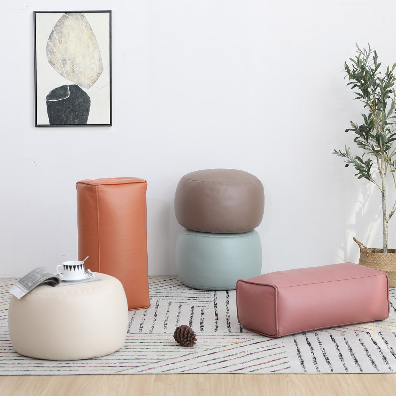 Small stool home fabric sofa stool change shoe stool creative round stool living room small bench bench sofa coffee table low stool